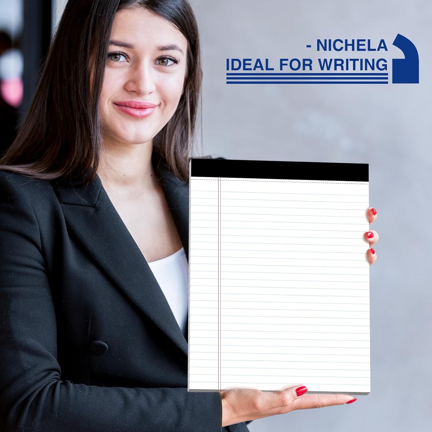 12-Pack Legal Pads 8.5"x11" Wide Ruled Note Pads - 600 Sheets (50/Pad) with Micro-Perforated Notepad & Chipboard Backing To-Do Lists Thick Lined Writing Paper Notebook for School & Office Supplies