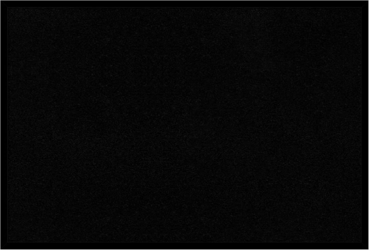 Amanti Art Black Cork Board for Wall, 25x37 Vision Board with Black Wood Frame, Large Corkboard Office Decor for Home Organization, Modern Corkboard Pinboard to Display Items for Home Organization in