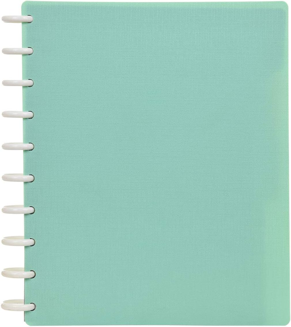 Talia Discbound Notebooks, Planner, Customizable, (Sage Green, Midsize (7.5in x 9.75in))