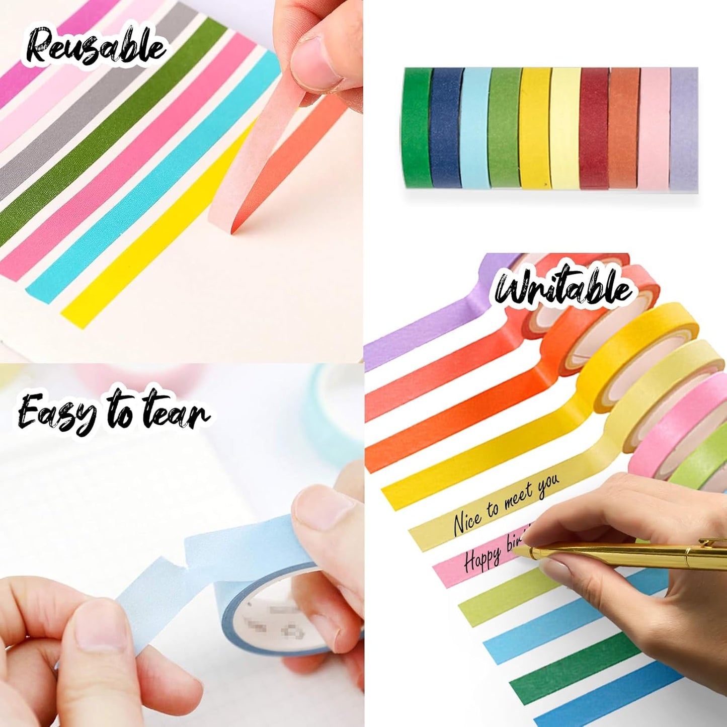 Kid Scrapbook Photo Album Hard Cover DIY Photo Album for Kids Instant Camera Print Paper with DIY Accessories (White)