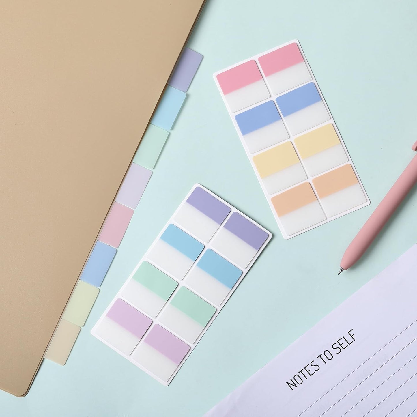 Mr. Pen- Sticky Index Tabs, 240 Pcs, Pastel Sticky Tabs for Notebooks, Page Markers, Page Tabs for Binders, Page Tabs Sticky Tabs for Books, Notebook Tabs, Book Sticky Tabs for Notebooks