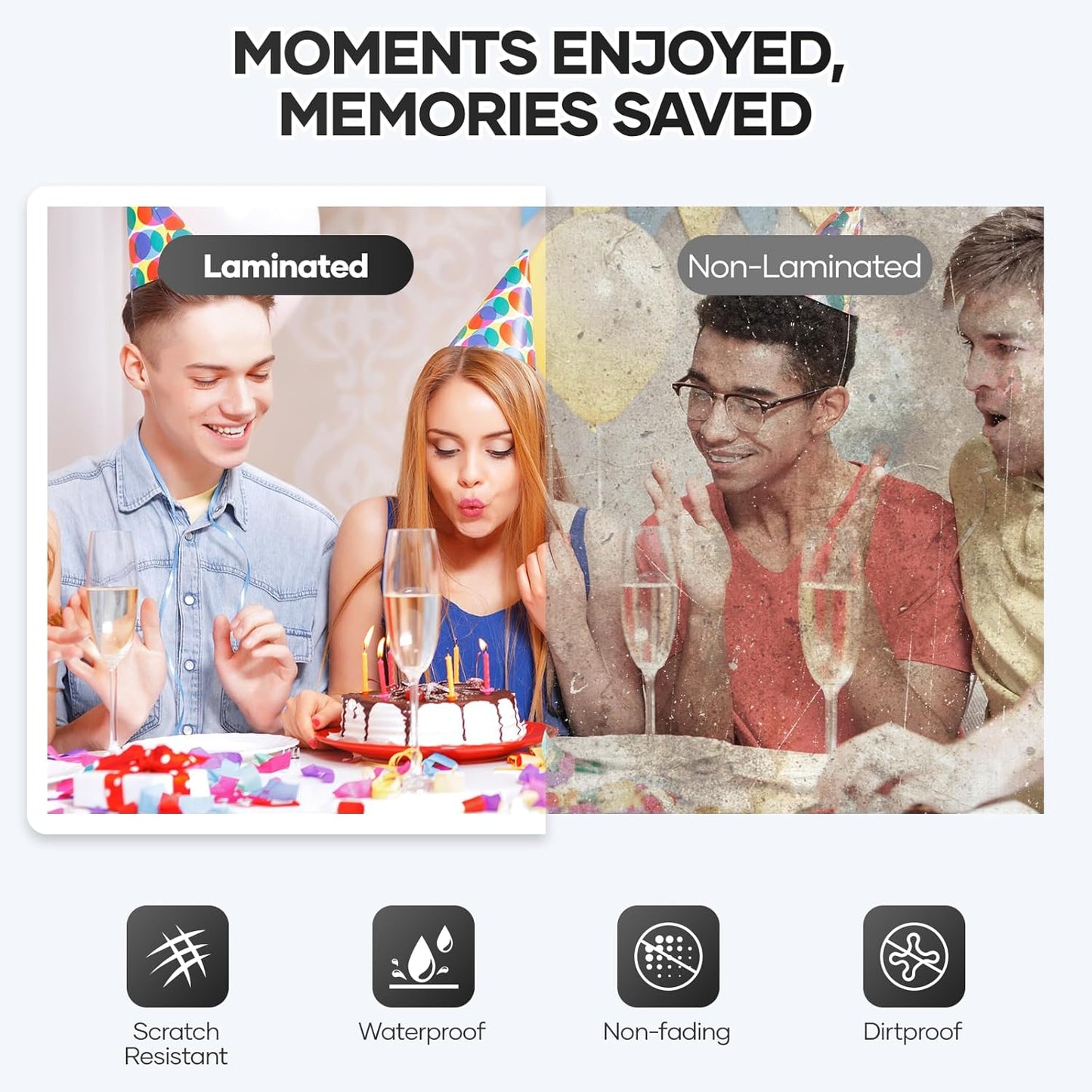 Laminator Machine 9 Inch, laminator with 10 Laminating Sheets, Laminating Machine Quick preheating with Paper Cutter, Low Noise, Plastificadora with ABS Jam Free