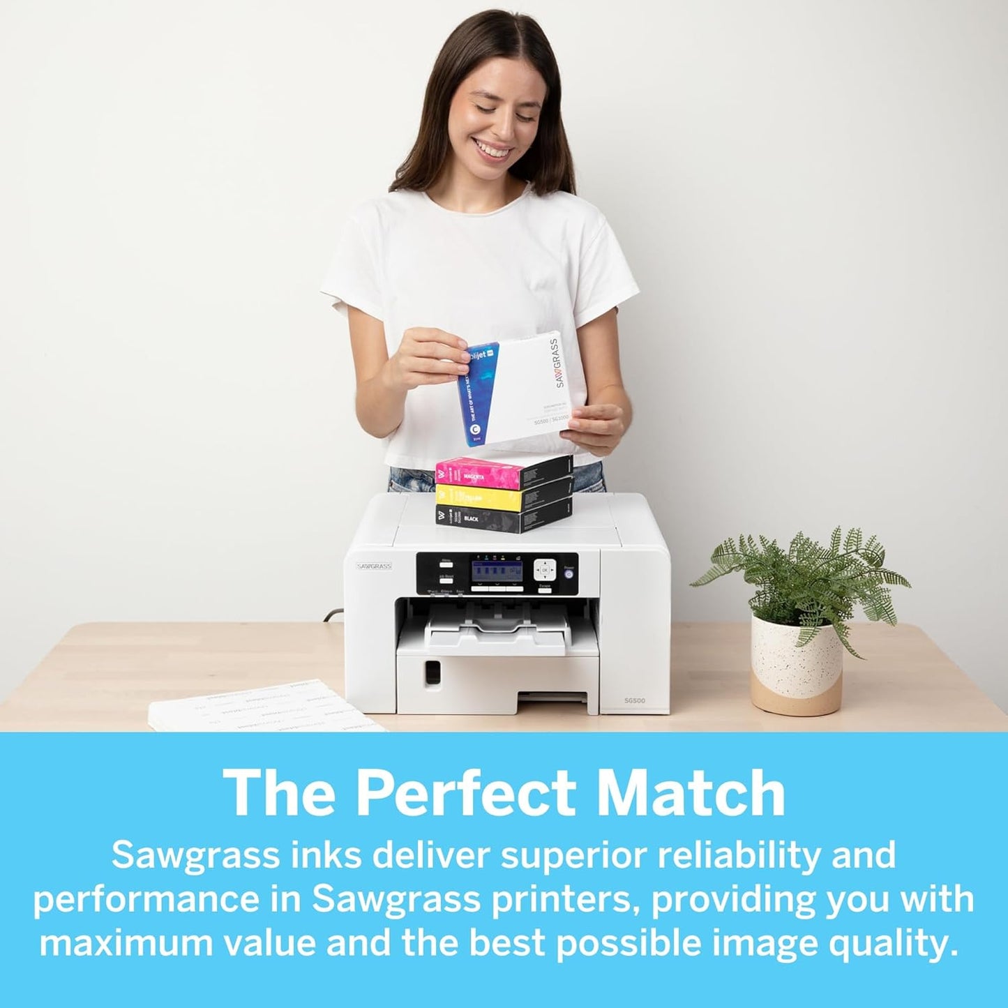 Sawgrass SubliJet UHD Sublimation Ink Cartridge - Magenta - High-Performance Ink SG500 SG1000 Sublimation Printers - Long-Lasting, High-Viscosity Gel Ink for Vibrant, Crisp Prints