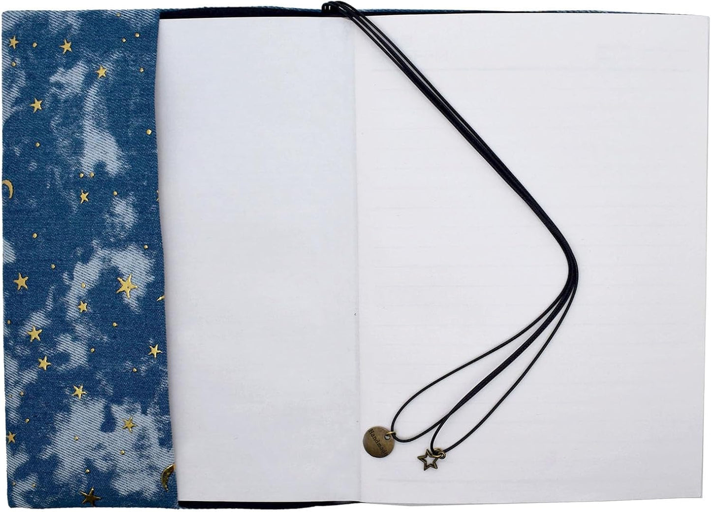 BLBMH A5 Book Covers for Paperbacks Book Cover Fit for 5.5x8.3 inch Adjustable Book Sleeve Cover for A5 Diary Books Fabric Softcover Protector for Notebook - Denim