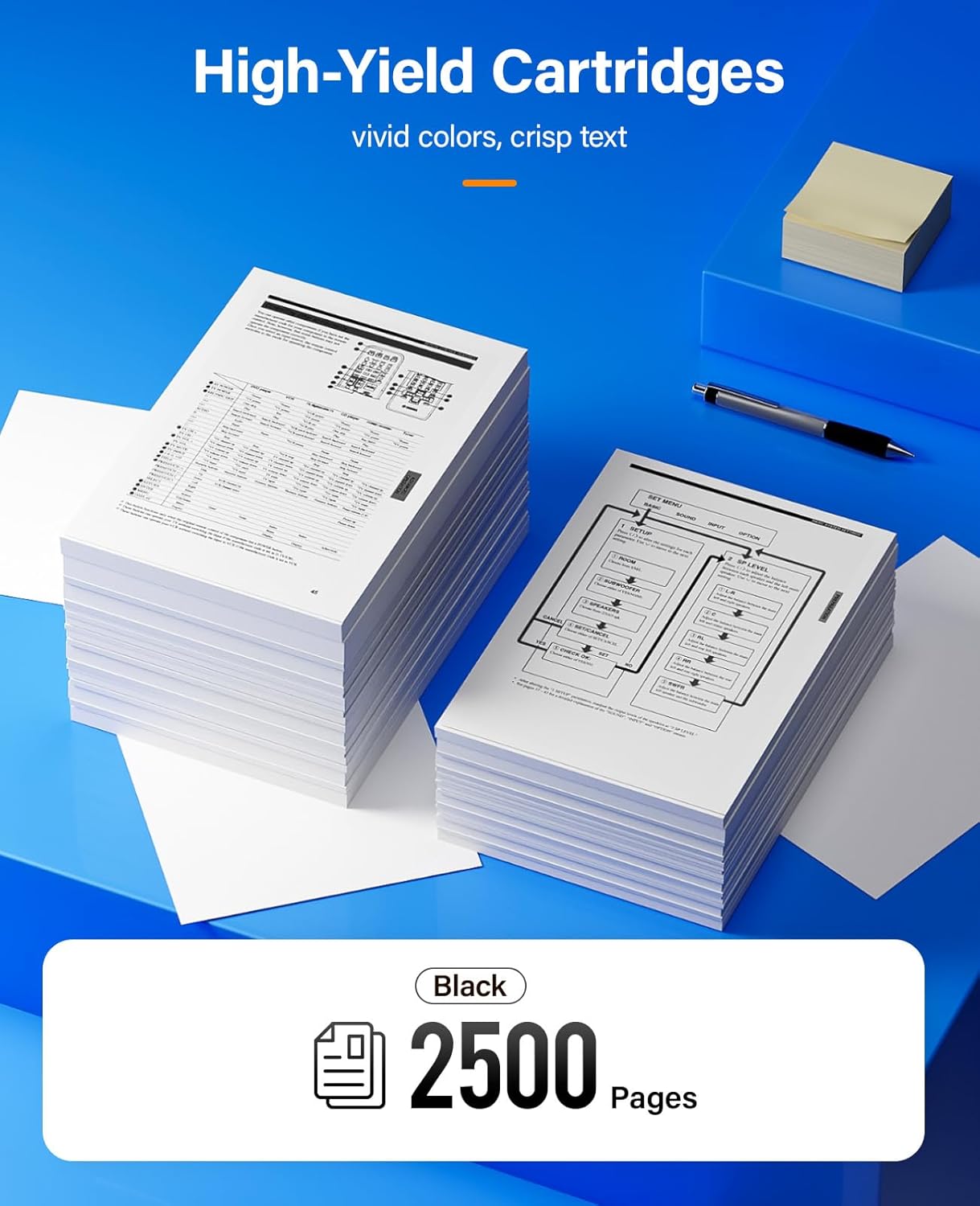 MLT-D103L Toner Cartridge Black 2Pack High-Yield Replacement for Samsung MLT-D103L D103L Compatible with Samsung ML-2950 ML-2955N ML-2956 SCX-4701ND SCX-4726FD SCX-4727FD SCX-4728HN SCX-4729FD Printer