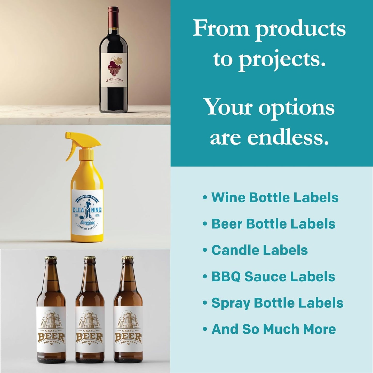 Premium Label Supply White Sticker Labels – 4" x 3" – Laser/Inkjet Compatible – (6 per Sheet), 1000 Sheets – 6,000 Total Adhesive Labels