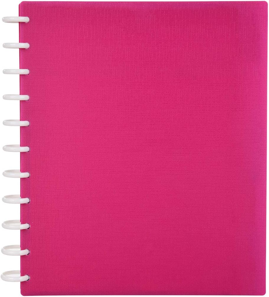 Talia Discbound Notebooks, Planner, Customizable, (90's Pink, Letter (8.5in x 11in))