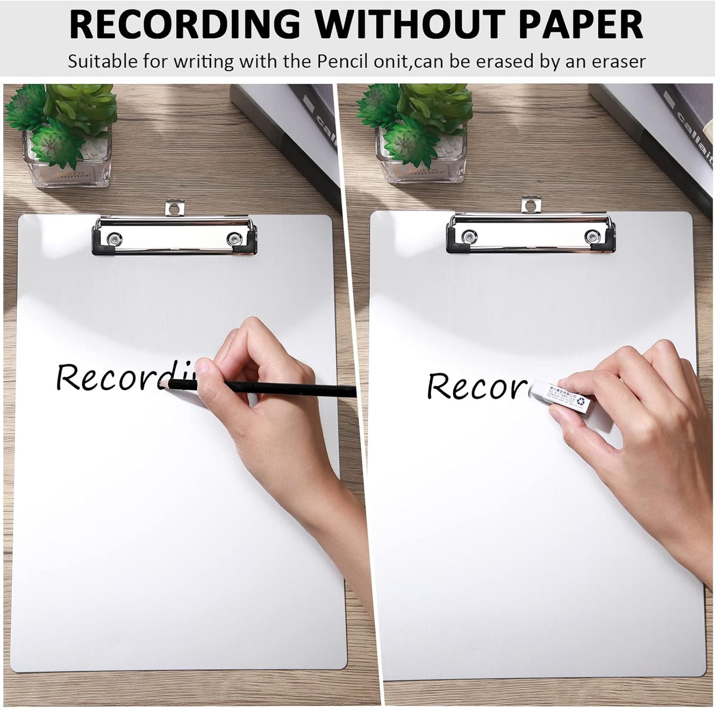 Epakh 16 Pieces Clipboard Bulks Metal Clipboard Aluminum Office Low Profile Clip Standard A4 Letter Size Metal Clip Board, Size 12.5 x 9 Inch