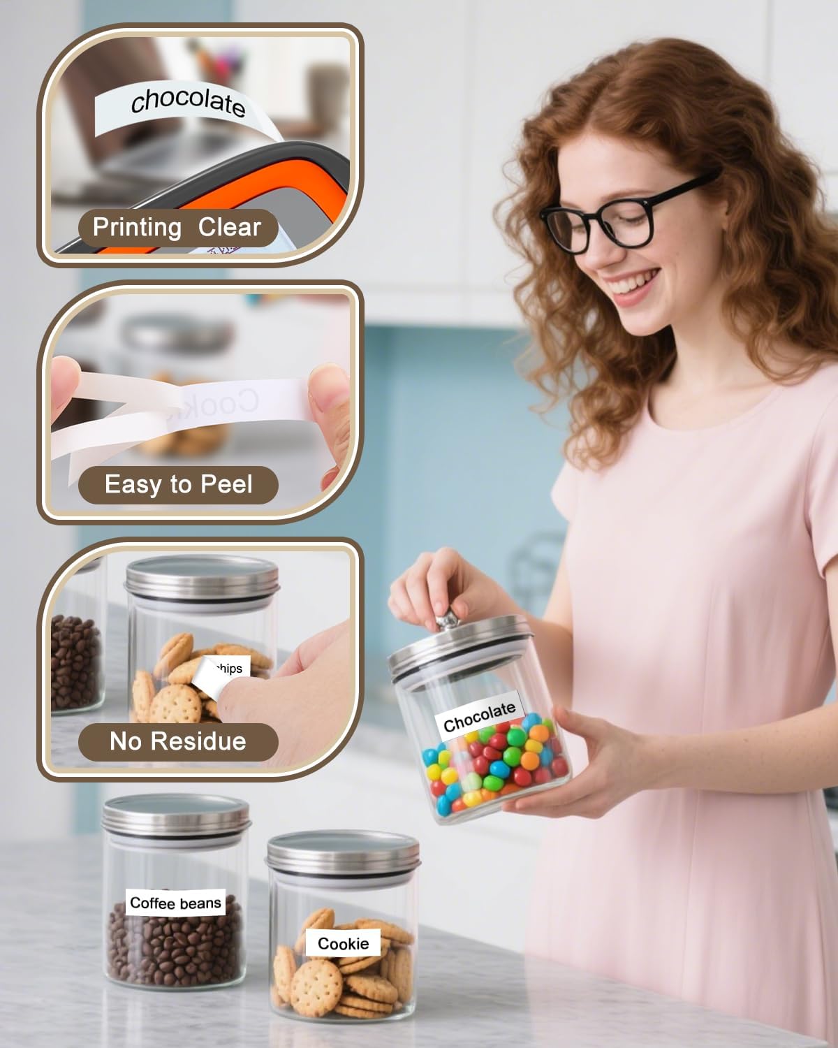 Tze-231 12mm 0.47 Laminated White Tape Replace for Brother P Touch Label Tape Compatible with Brother Label Maker PTouch H110 D220 D600 D410 D210 D200 D400 P700 1280 1880, TZe Label Tape 1/2 Inch 3pk