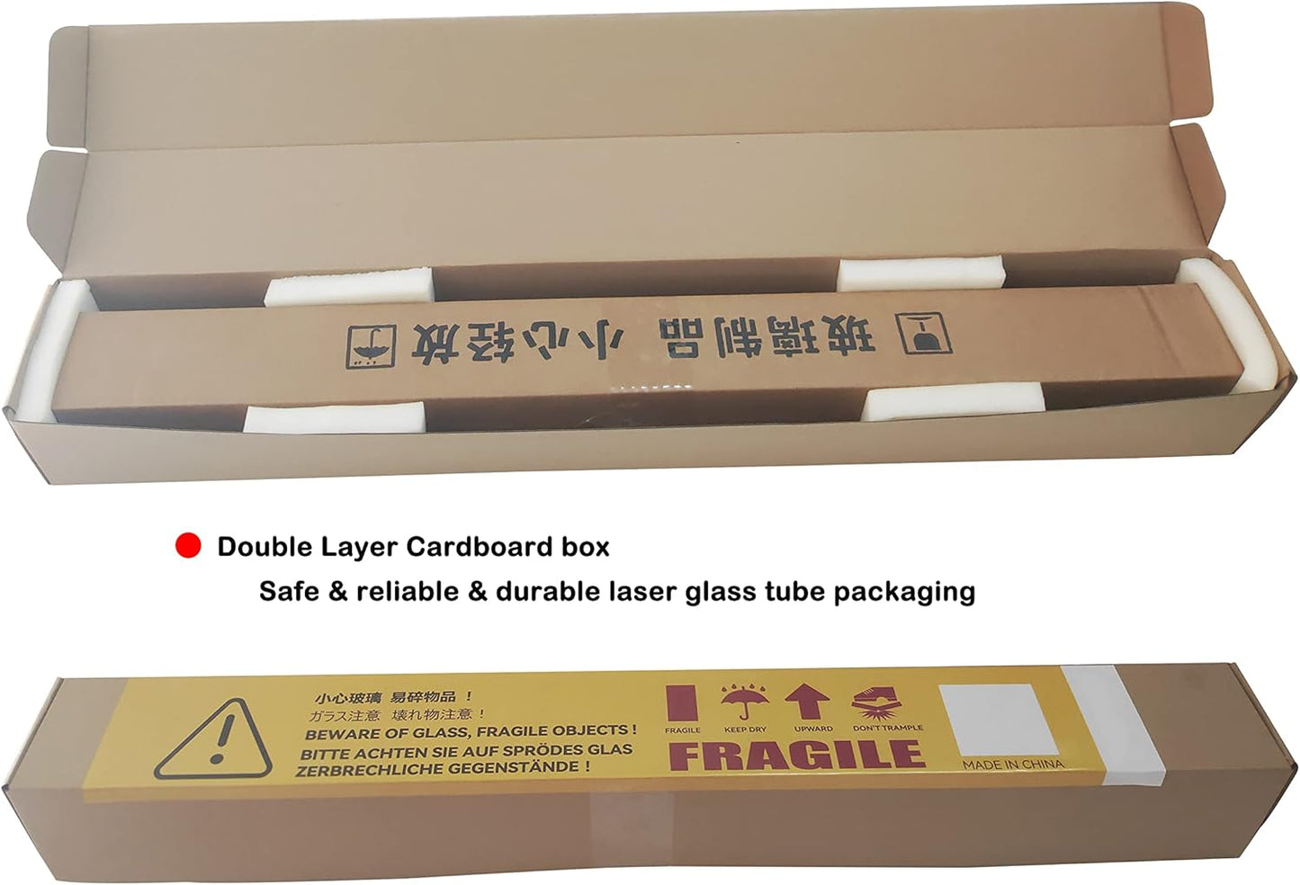 LD-Teemm CO2 Laser Tube, 200W CO2 Laser Tube with Coating 200 watt Length 2000mm Dia. 80mm, Wire Pre-Connected for CO2 Laser Cutter Laser Engraving Cutting Machine
