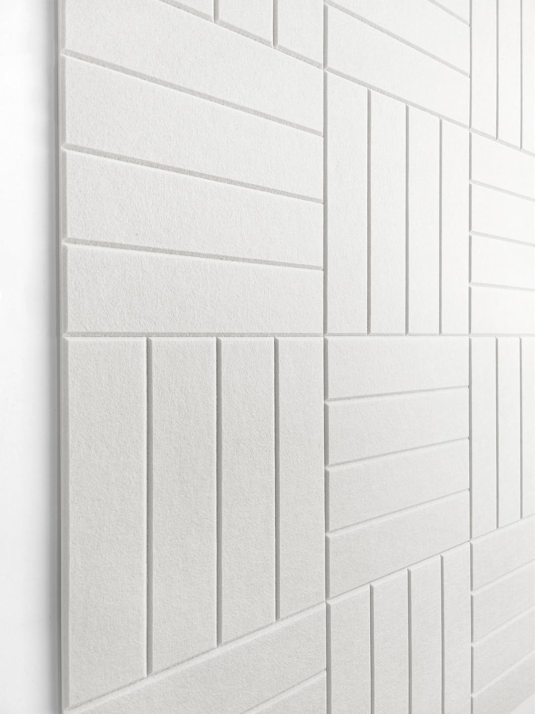 Large Cork Board Alternative - 12-Pack Felt Wall Tiles with Safe Removable Adhesive Tabs, Cork Wall Tiles Bulletin Board Home Office Essentials - Warm White
