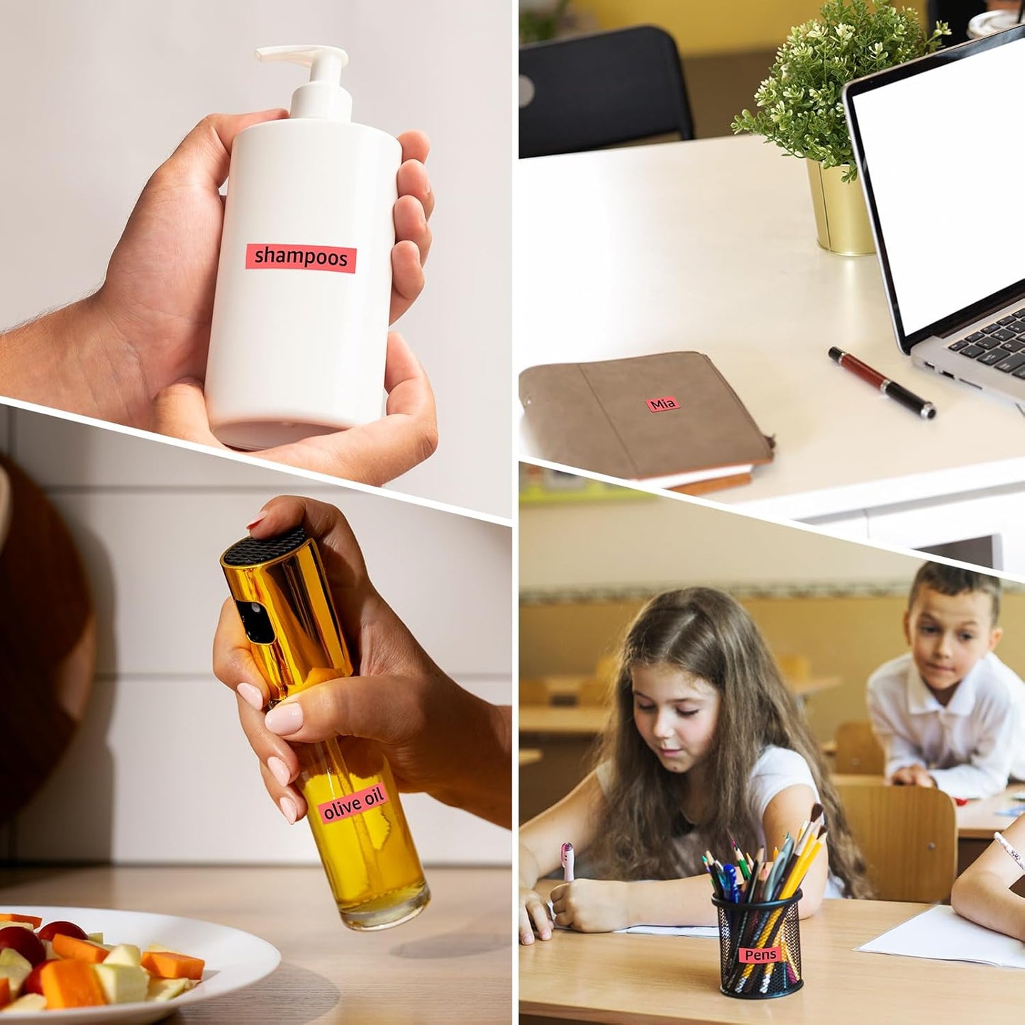 Compatible for Brother P-Touch M Tape M-K431 MK431 M431 MK-431 Black on Red Label Tape 0.47" (12mm) x 26.2ft 2 Pack