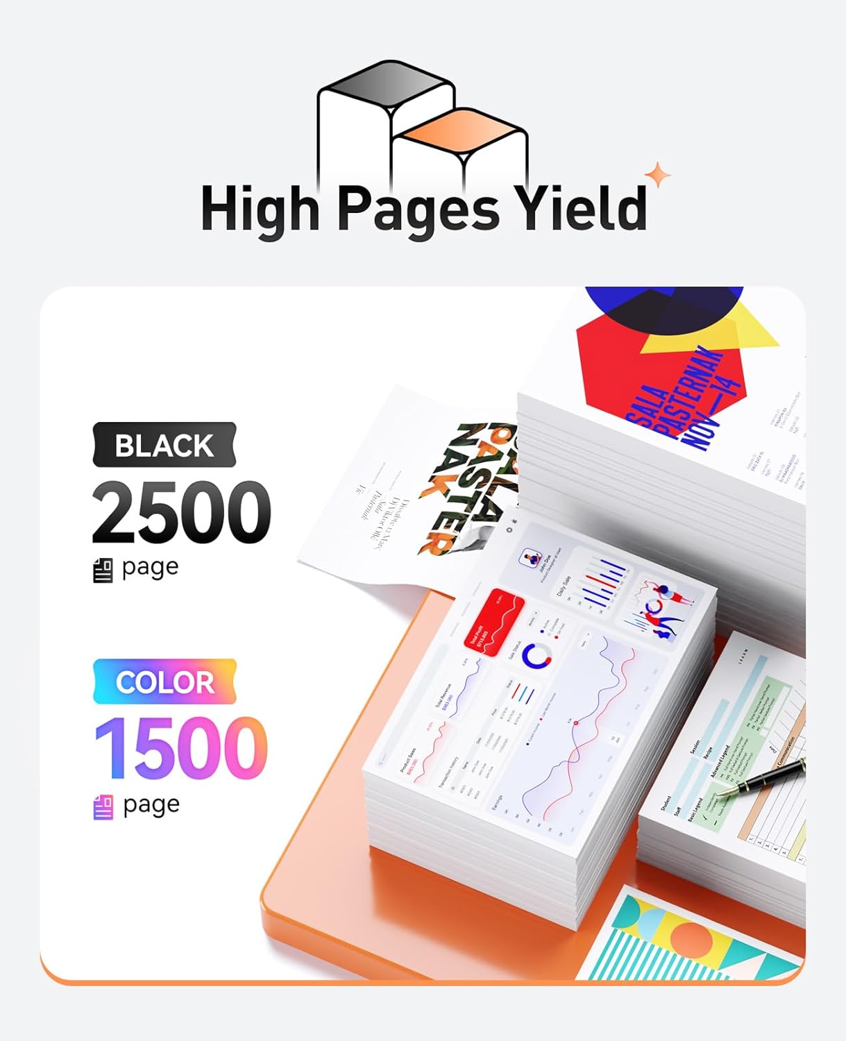 TN331 Toner Cartridge Set 4-Pack Black Cyan Yellow Magent Replacement for Brothe TN-331 Work with Brother HL-L8350CDW HL-4150CDN MFC-L8850CDW DCP-L8400CDN L8450CDW L8250CDN L8350CDWT L8600CDW Printer