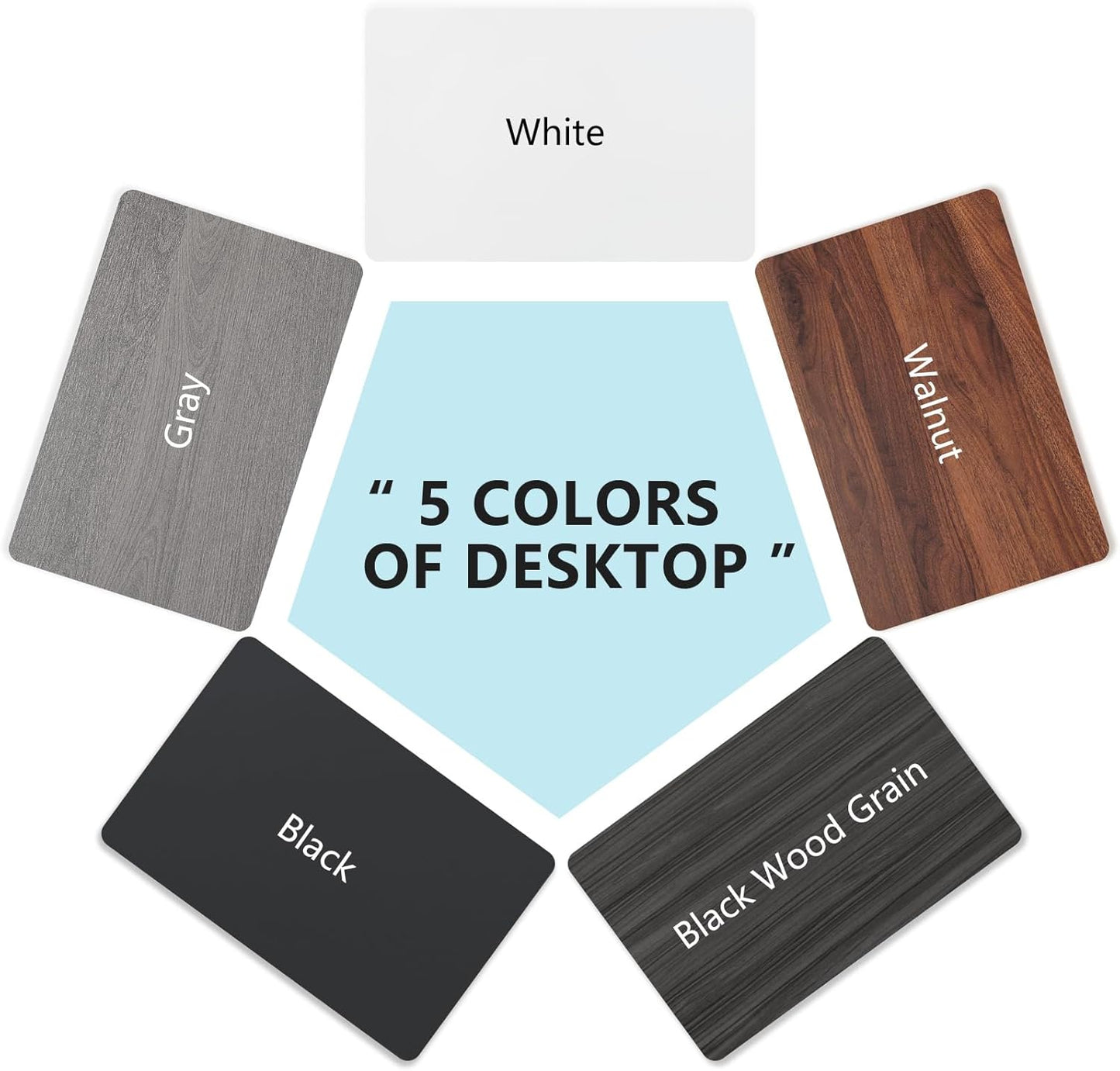 Conference Room Table, Folding Conference Tables,Thicken Grey Tabletop,Flip Top Wooden Seminar Meeting Room Table for Conference Room Offices (8, Black+White, 47.2“)