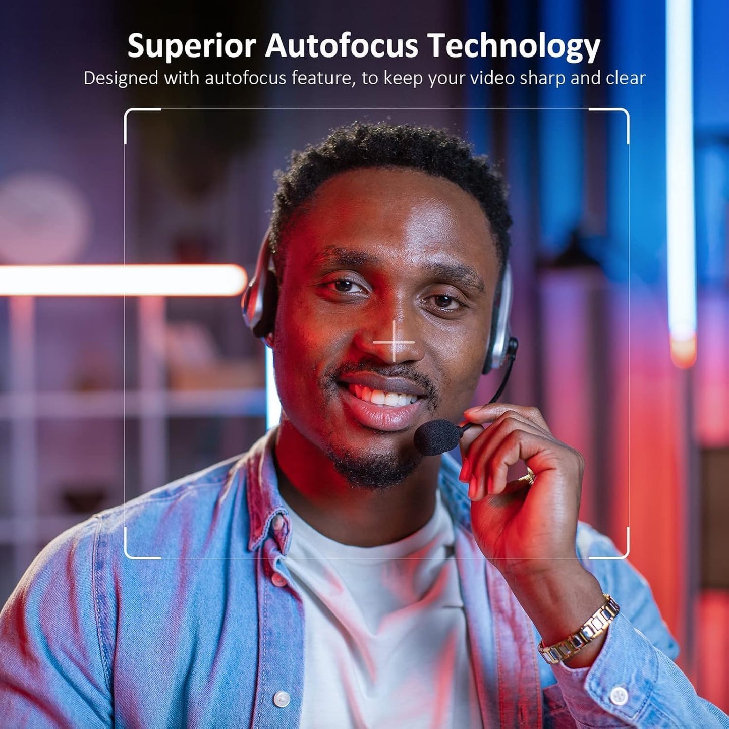 NexiGo N660P (Gen 2) 1080P 60FPS Webcam with Software Control, Dual Microphone & Cover, Autofocus, HD USB Computer Web Camera, for OBS/Gaming/Zoom/Skype/FaceTime/Teams/Twitch