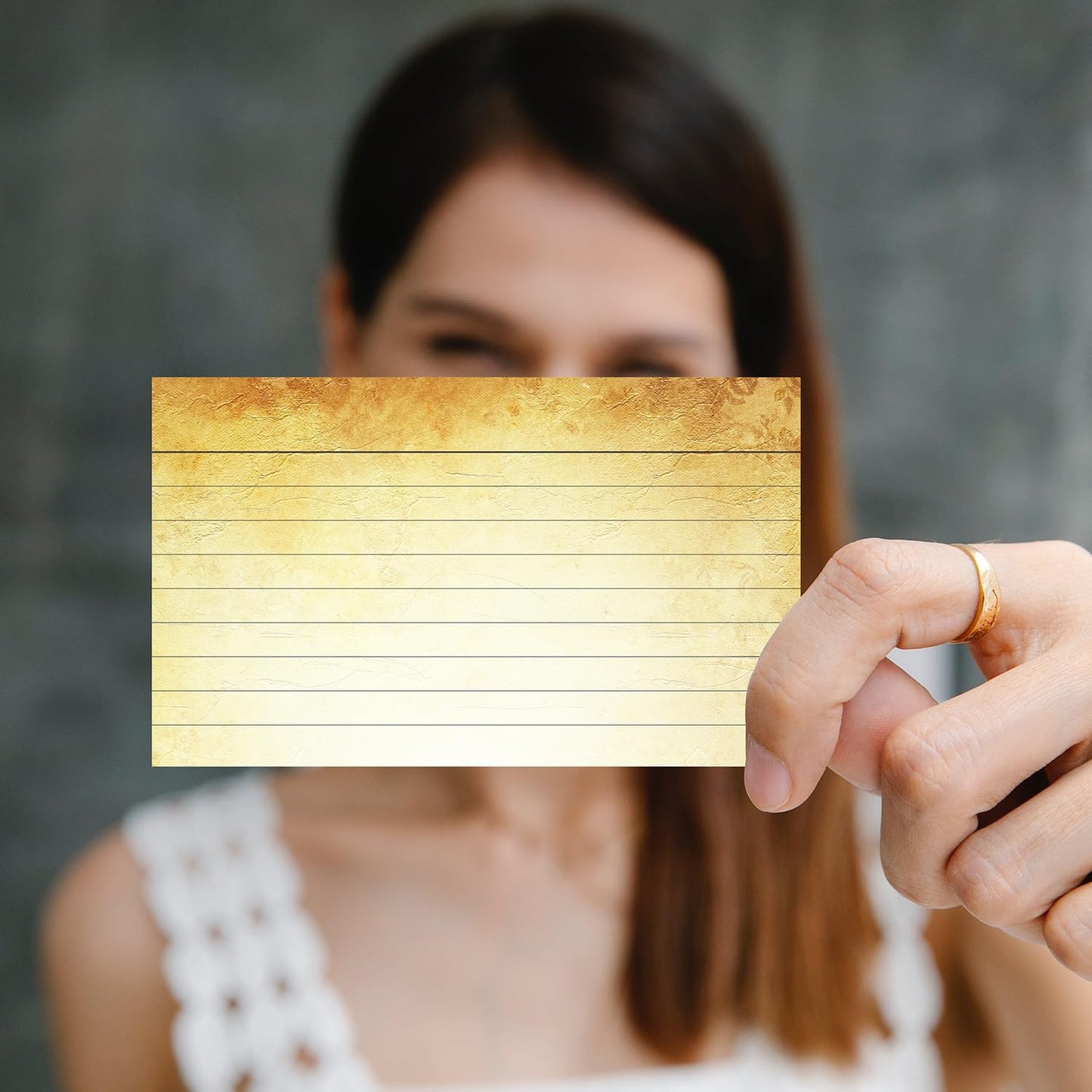 PARTH IMPEX Ruled Lined Vintage Index Note Cards, 250 Count Single Side Printed White Back 3" x 5" for Studying Home and Office Flashcards, 120 Gsm Offset Paper Flash Cards