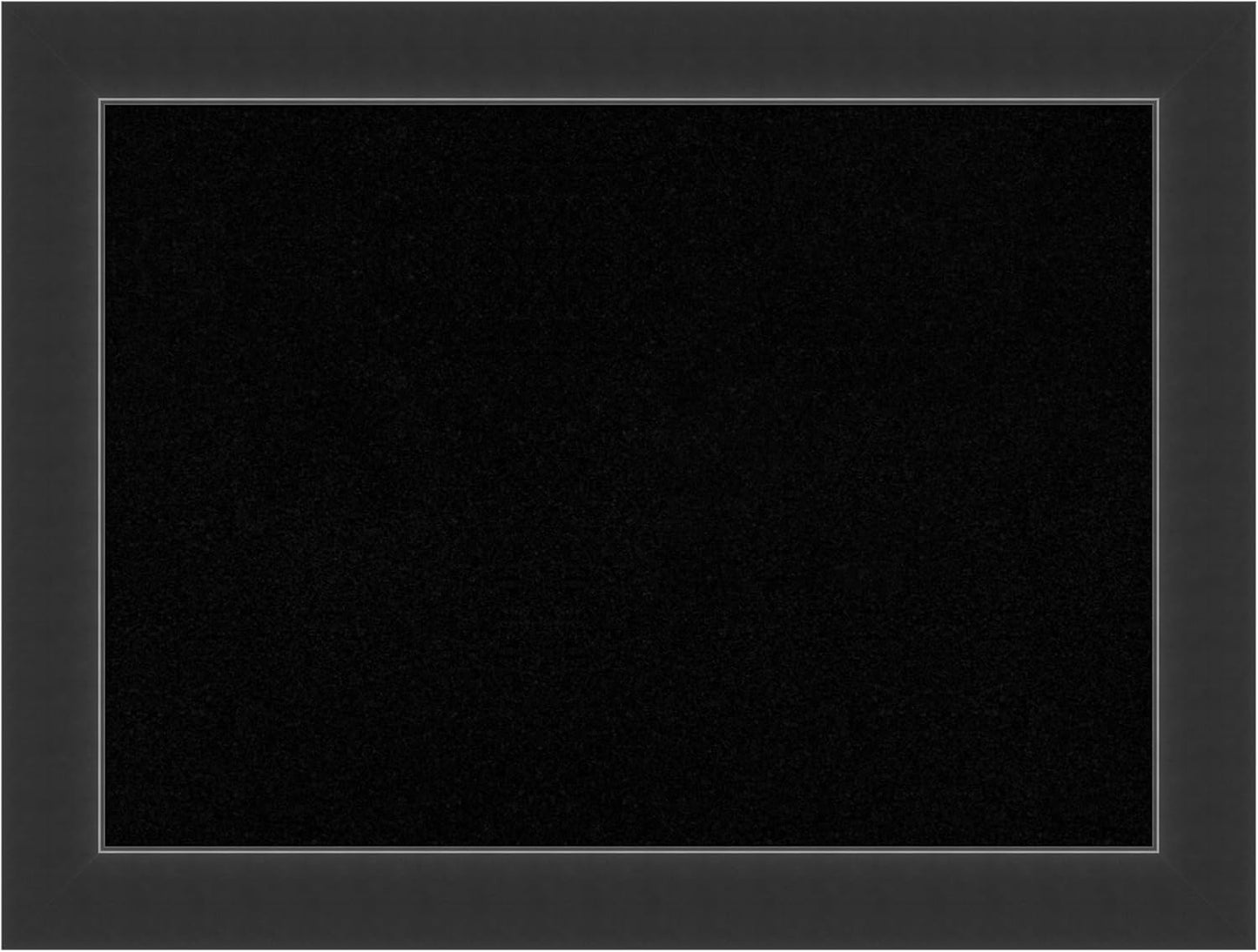 Amanti Art Black Cork Board for Wall, 25x33 Vision Board with Black Wood Frame, Medium Corkboard Office Decor for Home Organization, Modern Corkboard Pinboard to Display Items for Home Organization