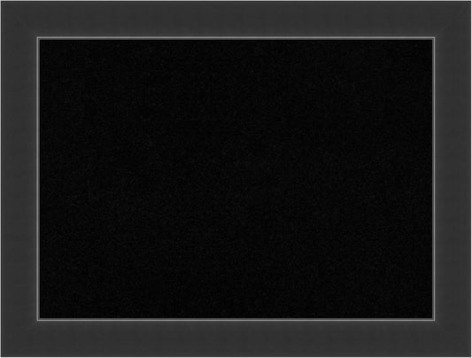 Amanti Art Black Cork Board for Wall, 25x33 Vision Board with Black Wood Frame, Medium Corkboard Office Decor for Home Organization, Modern Corkboard Pinboard to Display Items for Home Organization