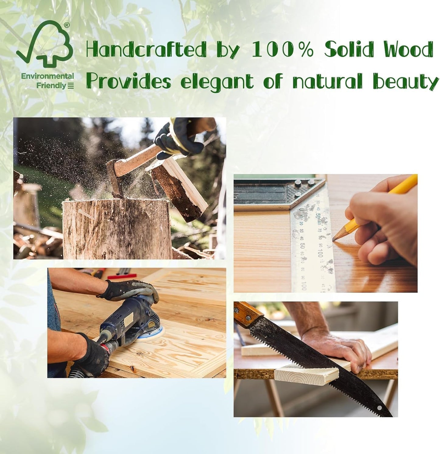 KINLINK Solid Wood Monitor Stand Riser, Monitor Riser with 2 Adjustable Height, 15.8 inch Computer Riser for Computer, iMac, PC, Printer, Computer Monitor Stand for Home & Office, Black