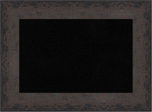 Amanti Art Black Cork Board for Wall, 17x23 Vision Board with Black Wood Frame, Small Corkboard Office Decor for Home Organization, Modern Corkboard Pinboard to Display Items for Home Organization in