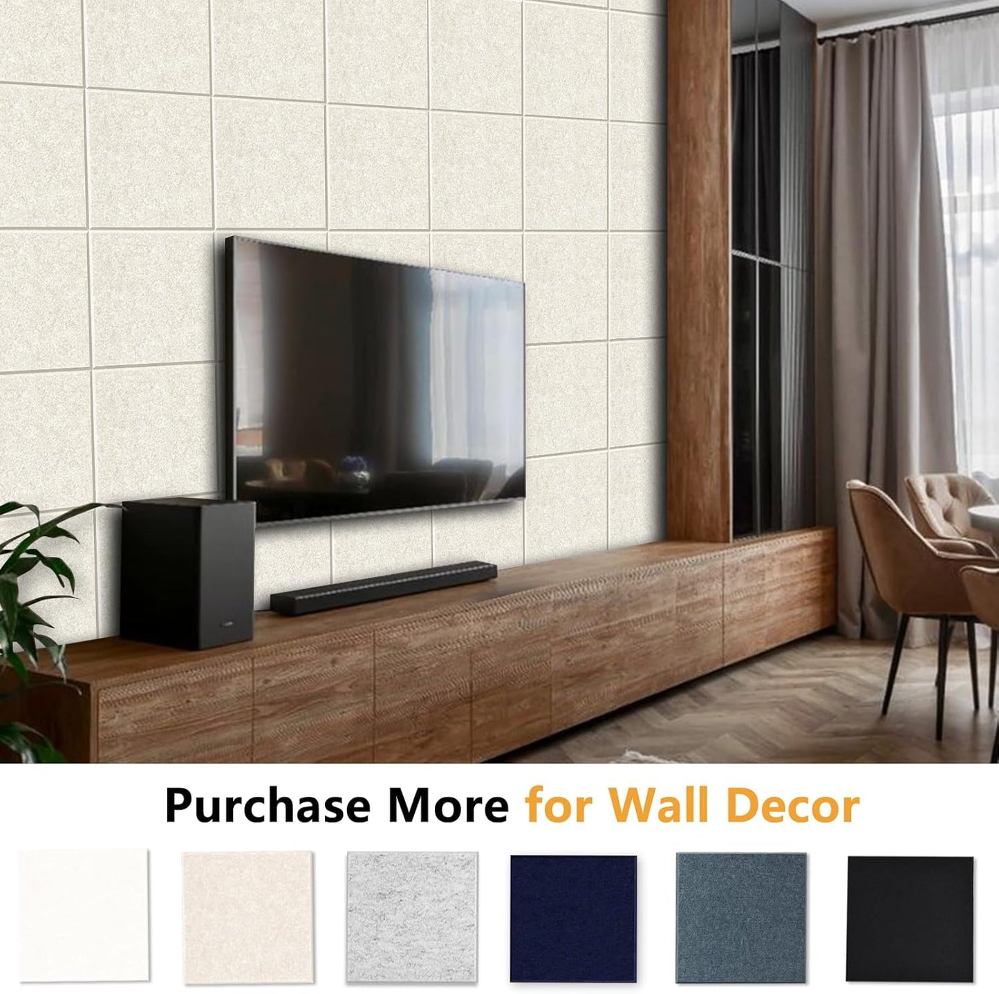 Large Cork Board for Wall with Pins, 36" x 24" Bulletin Board Self-Adhesive Pin Board | Customized 6 Packs Felt Tiles for Office Home Wall Decor