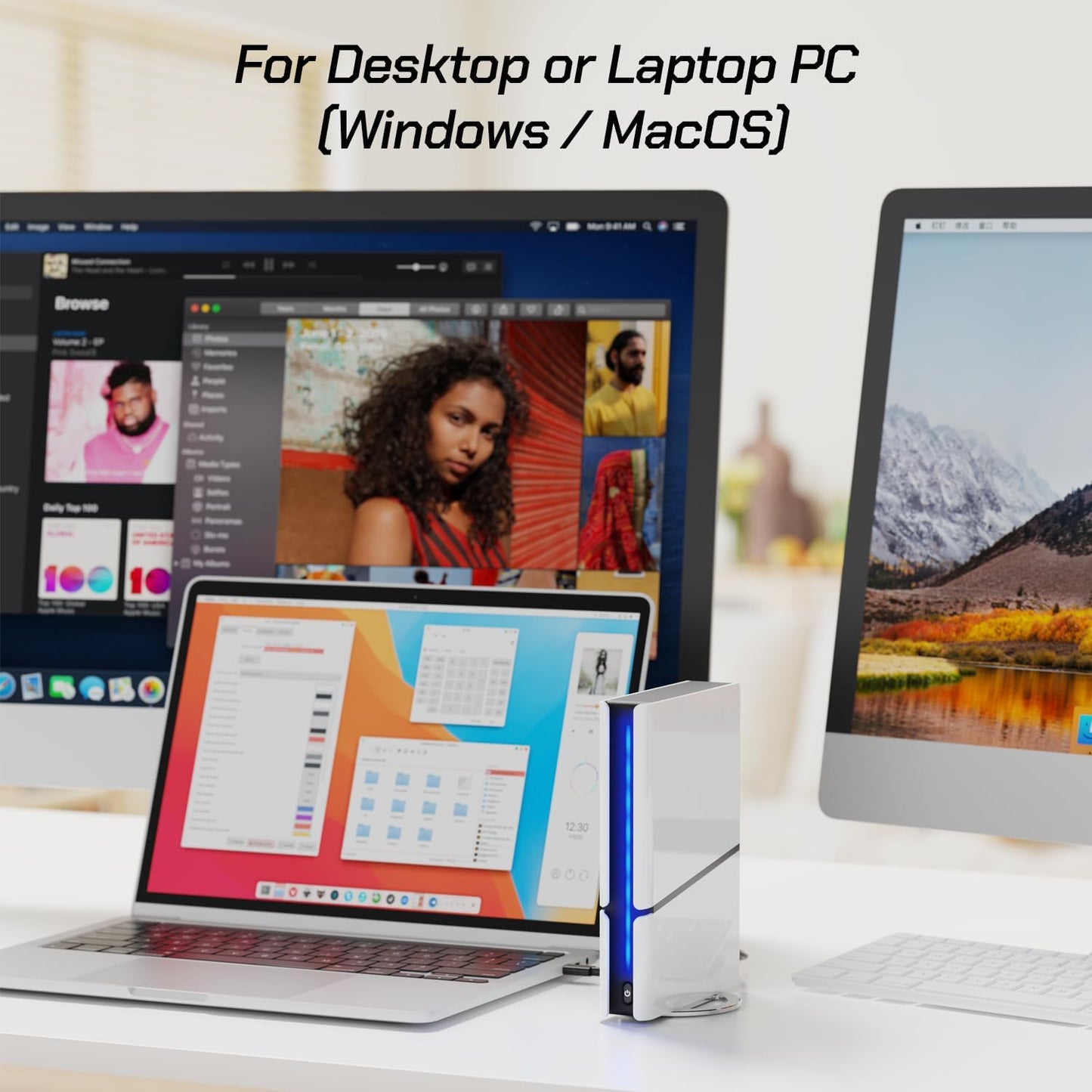 Avolusion PRO-H1 12TB 7200RPM USB 3.2 Gen2 (10Gbps) External Hard Drive (for Windows or MacOS Desktop PC/Laptop) (Renewed)