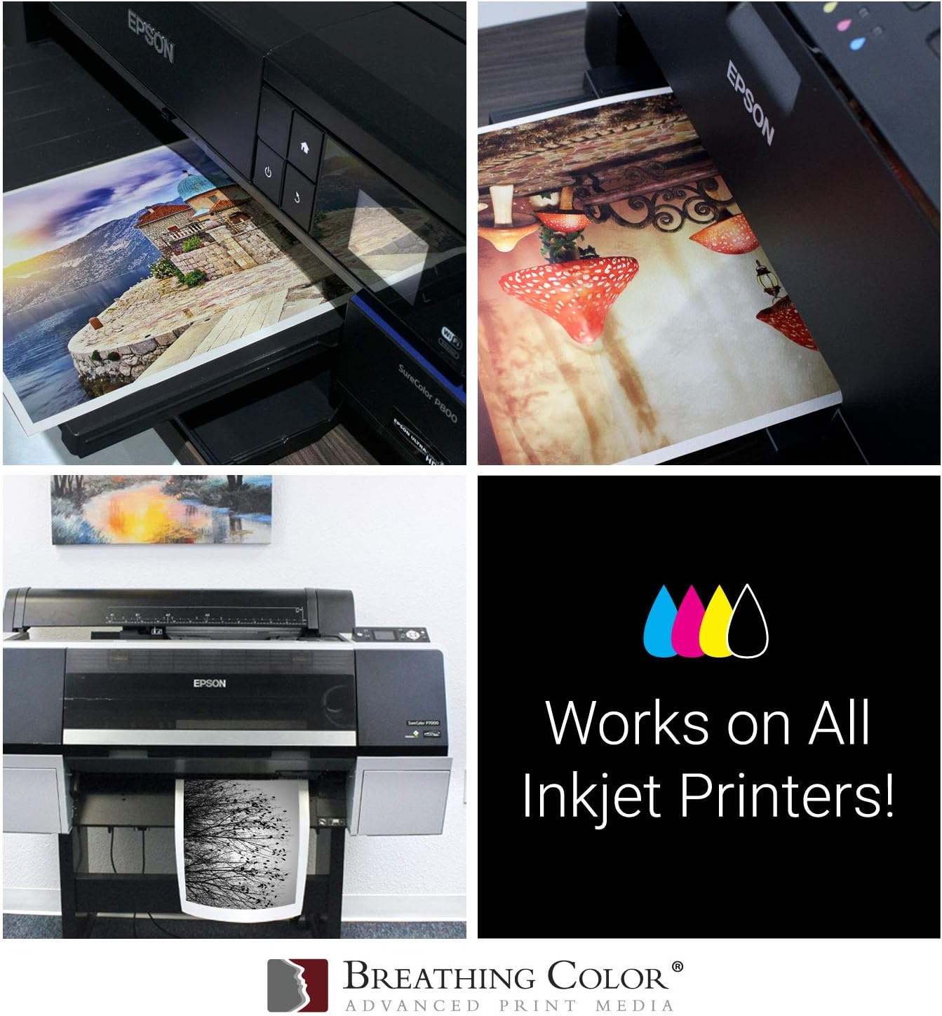 Elegance Velvet 17 in x 22 in, 25 Sheets is a Premium Matte 310 gsm, Cold Pressed Bright White Museum Grade Fine Art Inkjet Paper, Compatible with Most Dye-Based and Pigment Printers