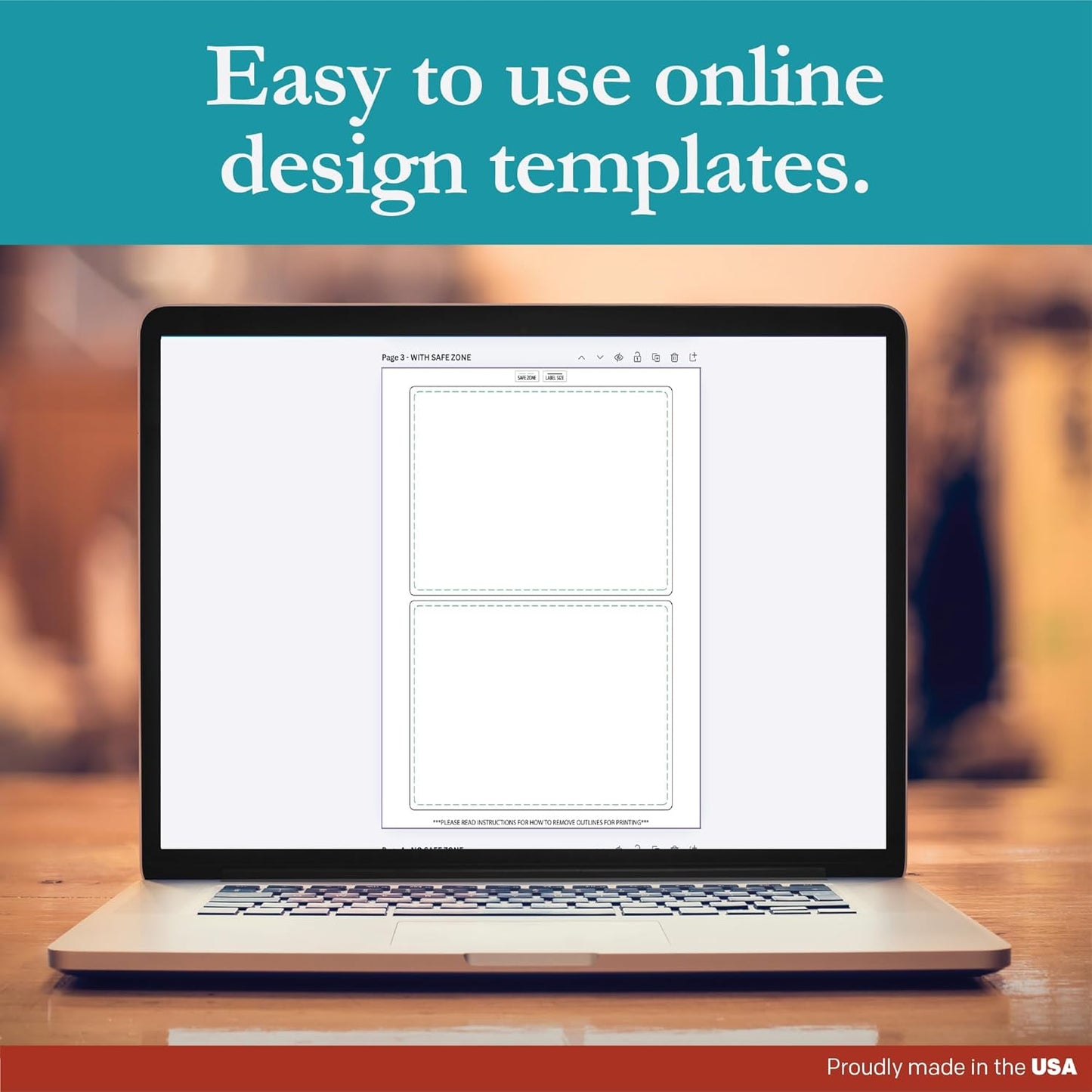 Premium Label Supply White Sticker Shipping Labels – 7" x 5" – Laser/Inkjet Compatible – (2 per Sheet), 25 Sheets – 50 Total Adhesive Labels