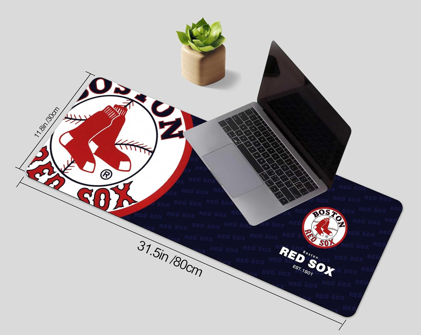 Extended Big Mouse Pad Large,XL Gaming Mouse Pad Desk Pad,31.5x11.8inch Long Computer Keyboard Mouse Mat Mousepad with 3mm Non-Slip Base and Stitched Edge for Home Office Work