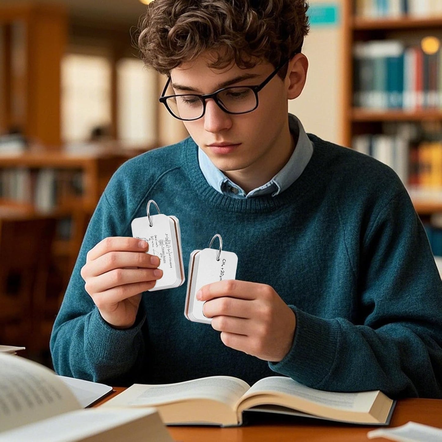 Koogel 300PCS Index Cards with Rings, 2.2 x 3.5 Small Flash Cards for Back to School, Portable Mini Blank Flashcards Study Notecard for Studying Note Taking To Do List Classroom College Supplies