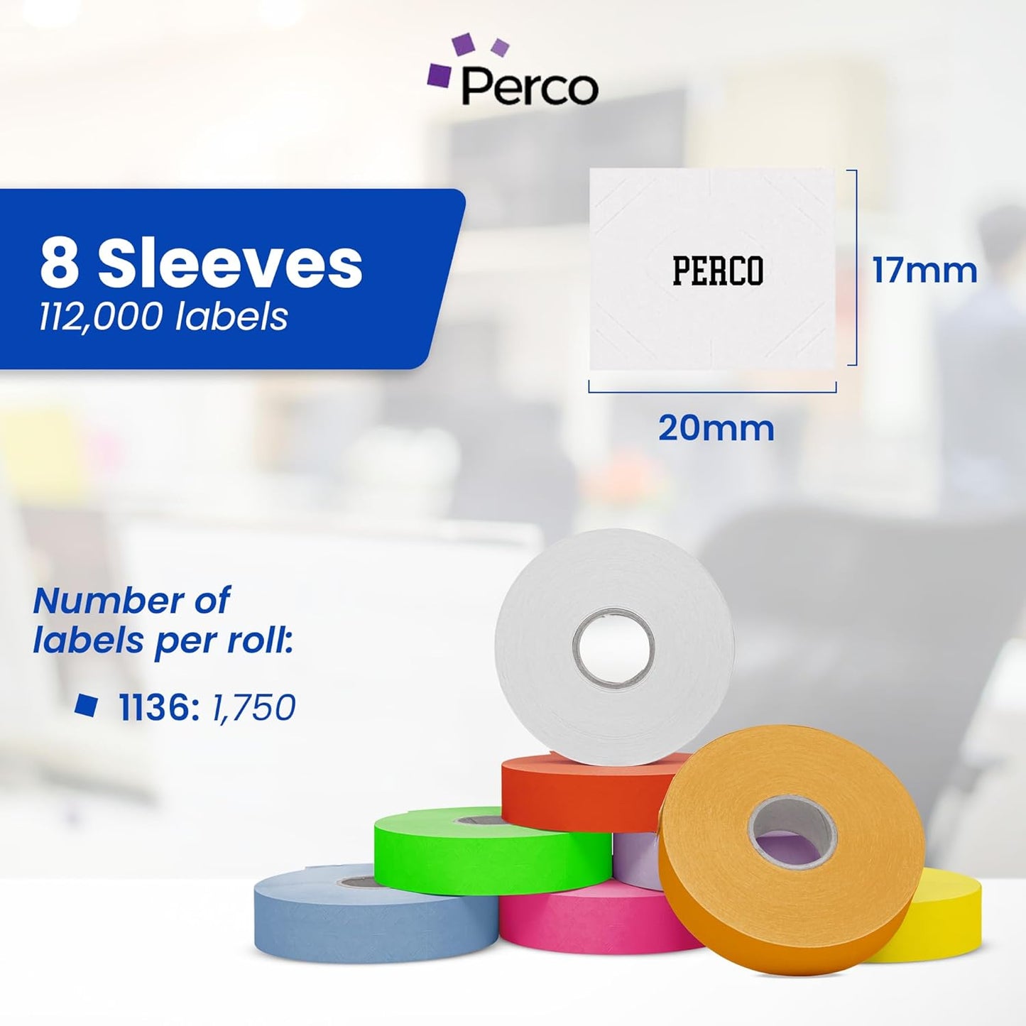 Custom Price and Date Labels for Monarch 1136 Guns - Choose Color, Font and Imprint - 8 Sleeves, 112,000 Labels