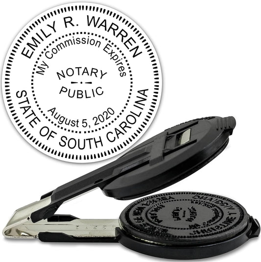 MaxMark Insert Only for Notary Seal Round Embosser for South Carolina State