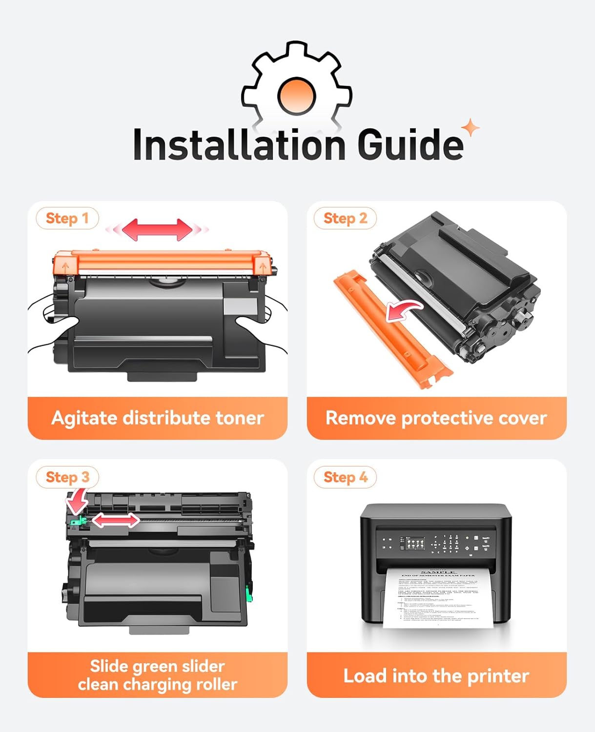 TN880 Toner Cartridge High Yield Compatible with Brother TN-880 TN850 TN820 TN890 HL-L6200DW L6200DWT L5200DW L5100DN L6400DW MFC-L5800DW L5700DW L6700DW L6800DW DCP-L5600DN Printer Ink Black 2-Pack