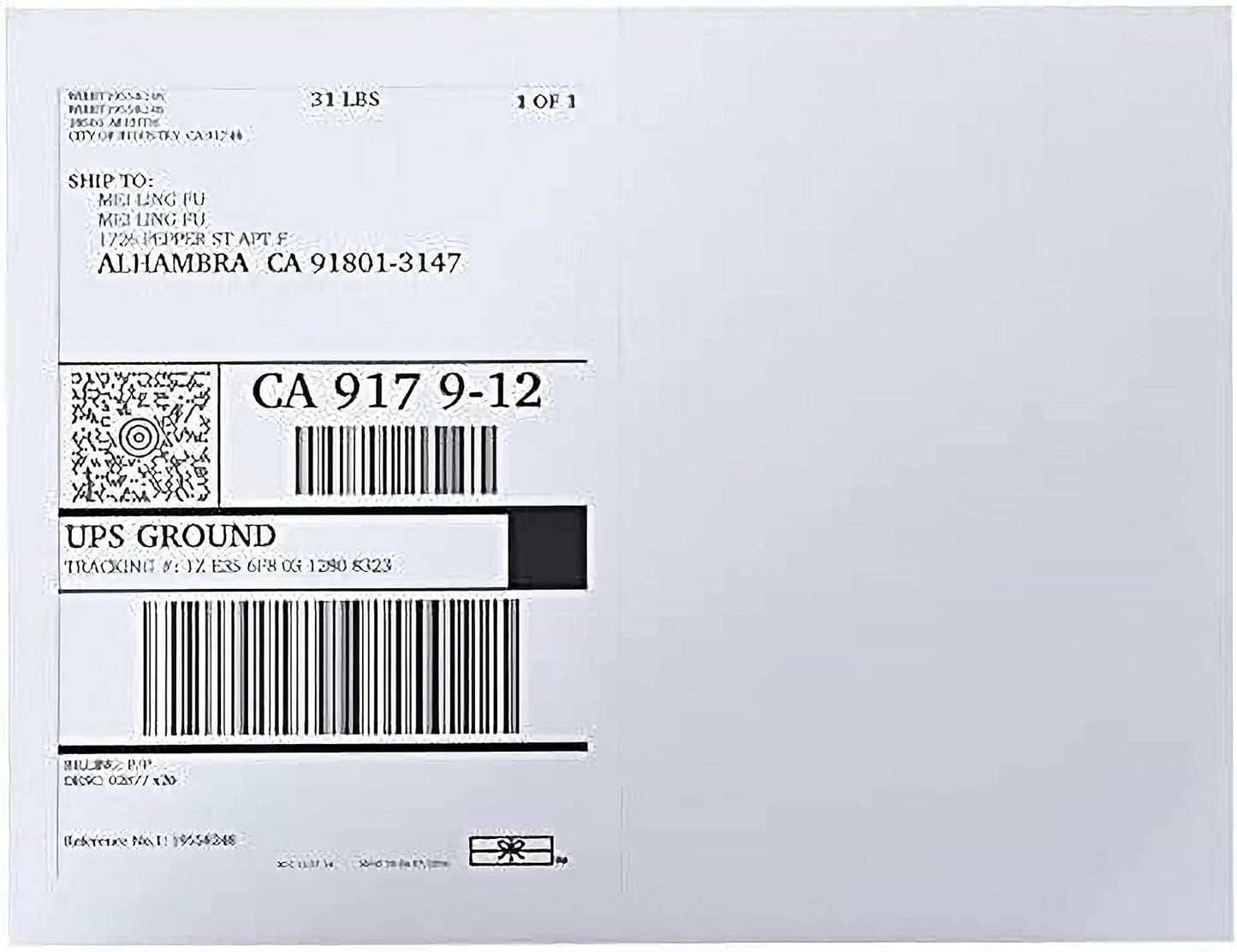 9527 Product Half Sheet Self Adhesive Shipping Labels for Laser & Inkjet Printers White Blank,2 Labels per Sheet (1000 Labels)