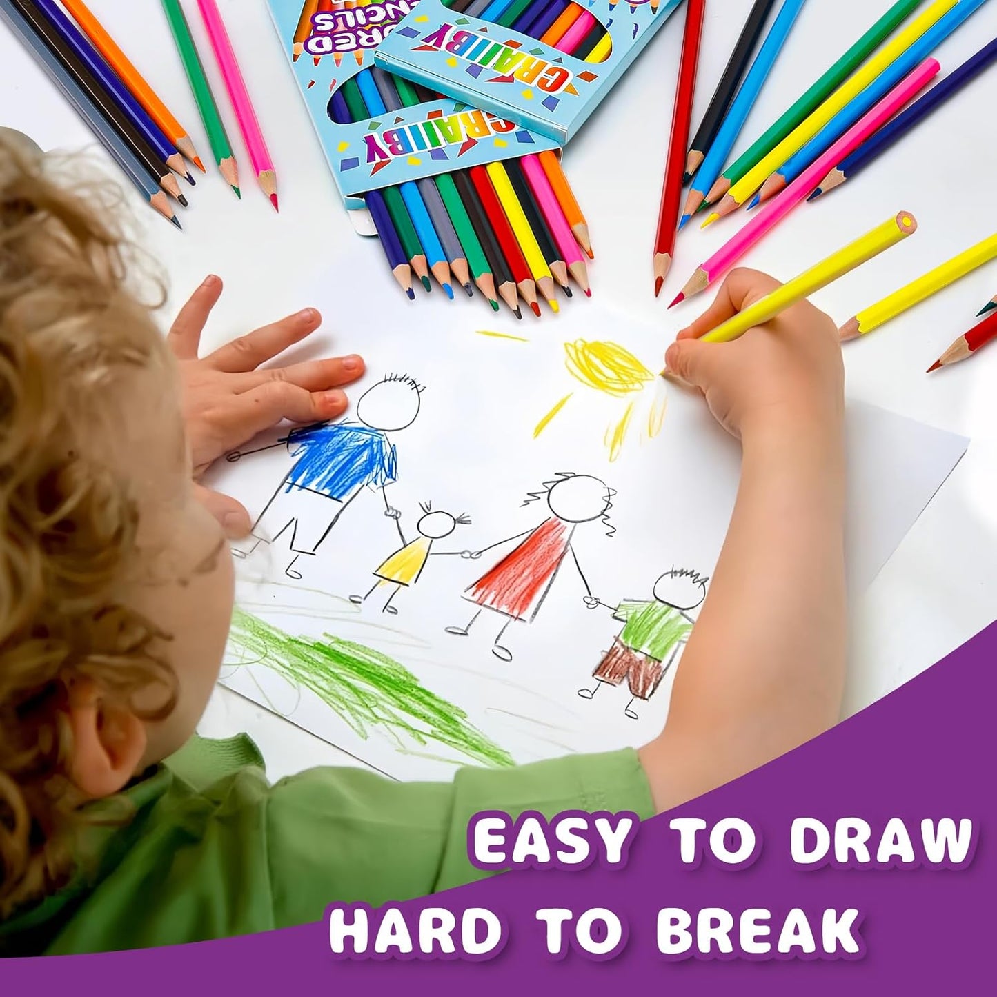 Premium Colored Pencils, Soft Core, 144 Count (Pack of 12), 12 Colors Pre-sharpened Color Pencils Bulk, Back to School Supplies, Classroom Prizes