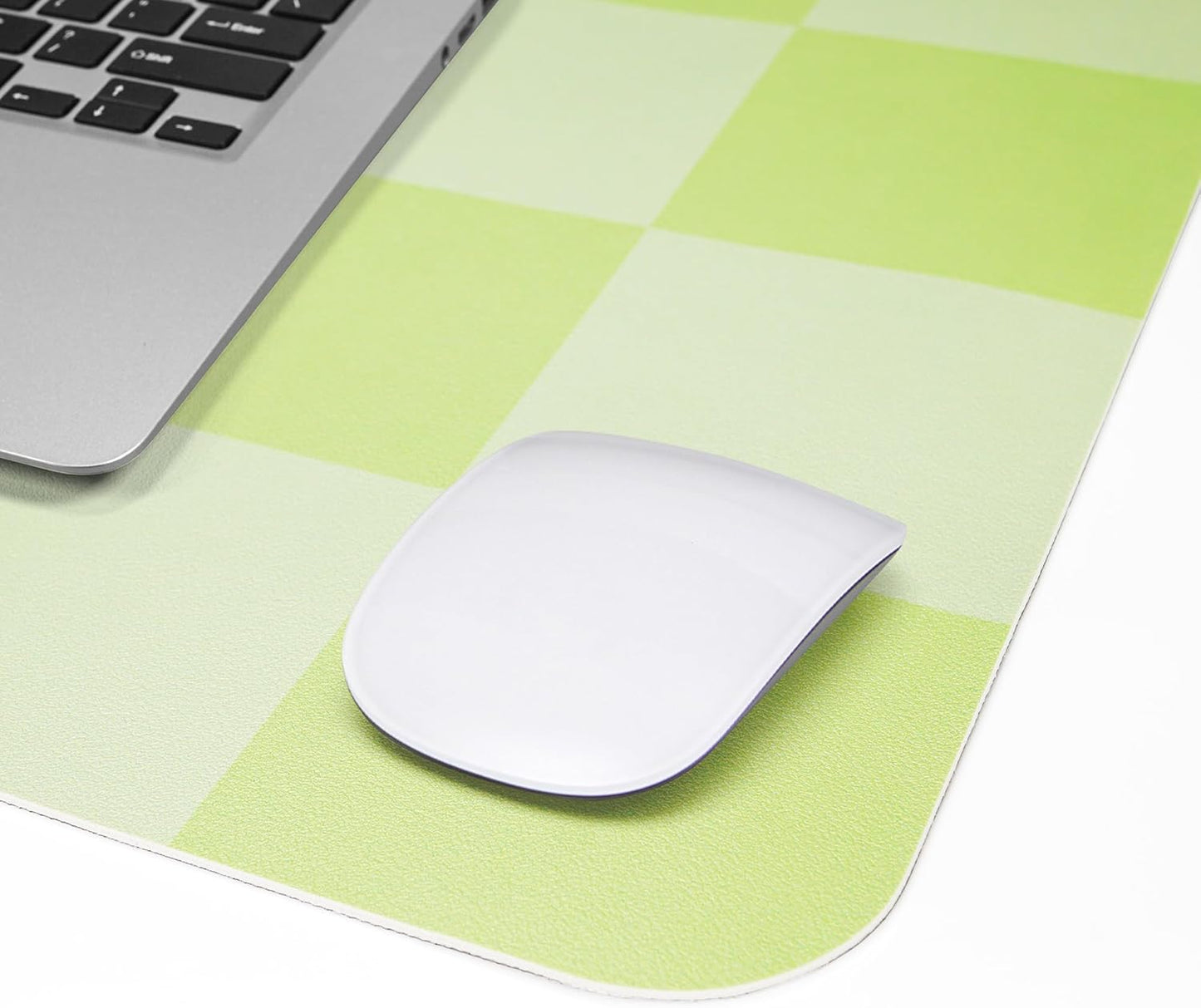Non-Slip Desk Pad, Mouse Pad, Waterproof PU Leather Desk Protector, Large Desk Blotter, Easy Clean Laptop Desk Writing Mat for Work/Home/Decor(Green 31.5" x 12")