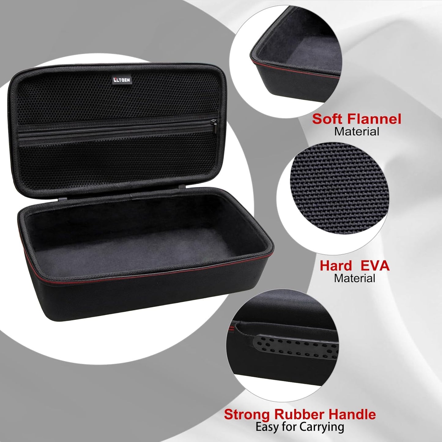 LTGEM Case Compatible with ScanSnap iX1300 Photo & Receipt Scanner or Doxie Pro DX400 Compact Scanner, Duplex Scanner Case, Black