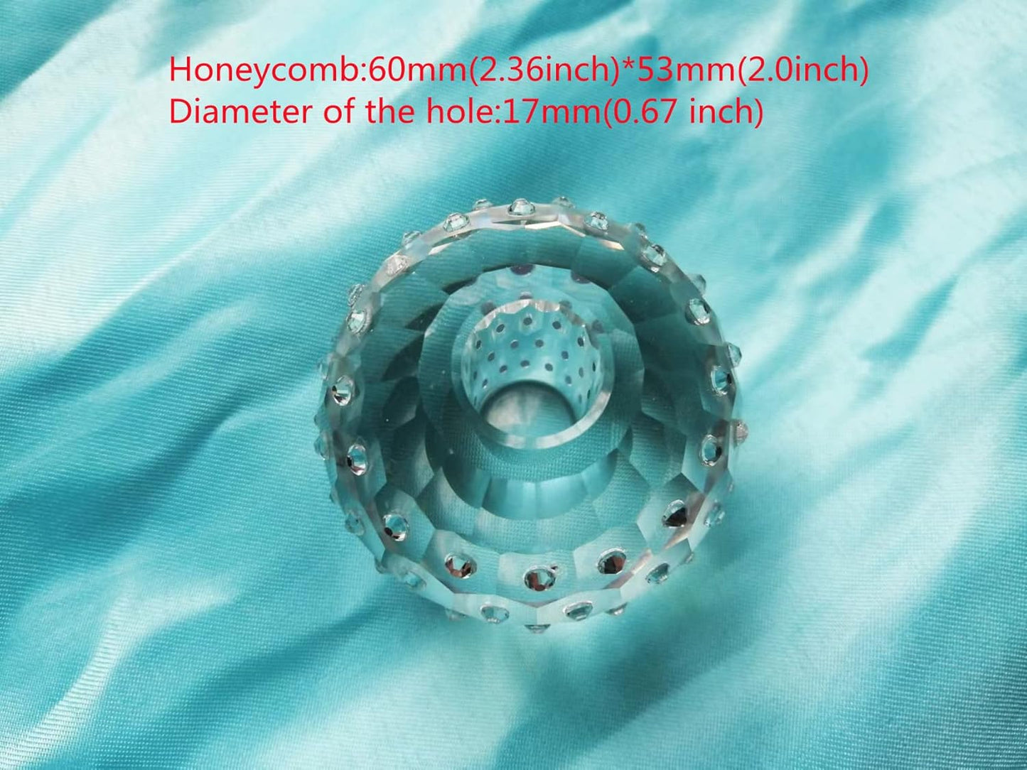 Crystal Glass Pen Holder Honeycomb Desk Accessory Fountain Pen Office Supplies Party & Gift Idea Home Decor (HONEYCOMB)