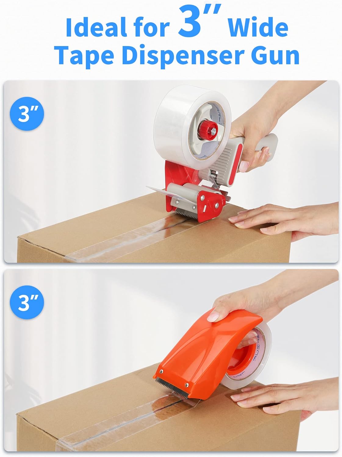 JARLINK Clear Packing Tape (24 Rolls), Heavy Duty Packaging Tape for Shipping Packaging Moving Sealing, 1.88 inches Wide, 55 Yards Per Roll, 1320 Total Yards