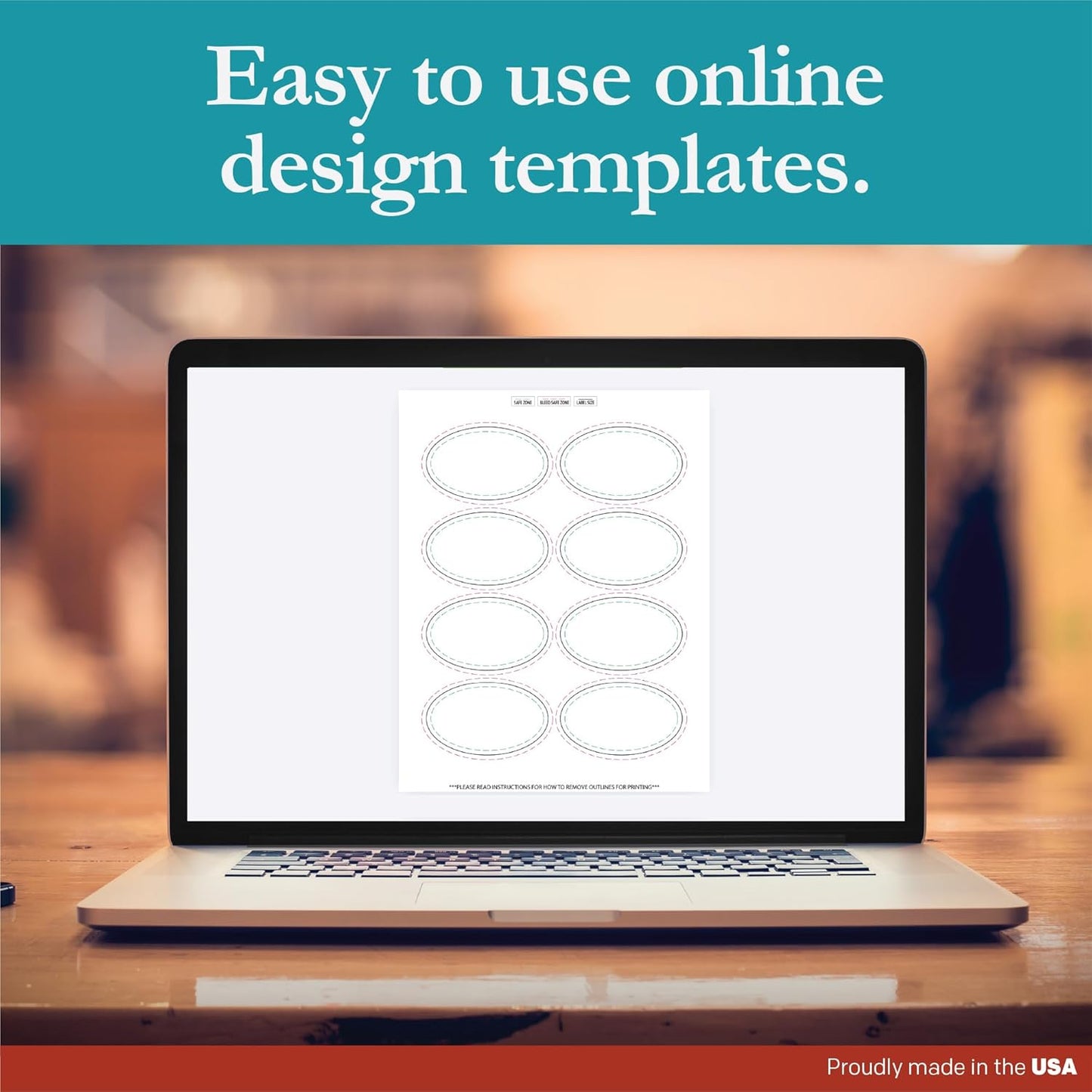 Premium Label Supply White Sticker Oval Labels – 3.33" x 2" Oval – Laser/Inkjet Compatible – (8 per Sheet), 2000 Sheets – 16,000 Total Adhesive Labels