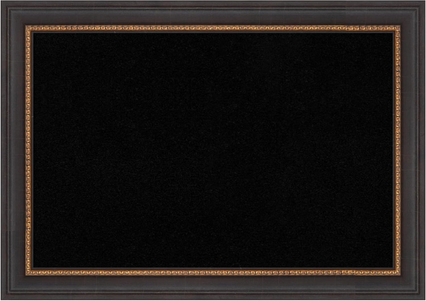 Amanti Art Black Cork Board for Wall, 15x21 Vision Board with Black Wood Frame, Small Corkboard Office Decor for Home Organization, Traditional Corkboard Pinboard to Display Items for Home