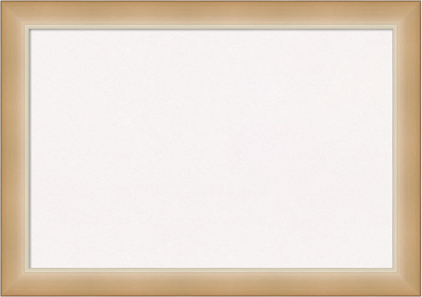 Amanti Art White Cork Board for Wall, 19x27 Vision Board with Gold Frame, Medium Corkboard Office Decor for Home Organization, Modern Contemporary Corkboard Pinboard to display items for home