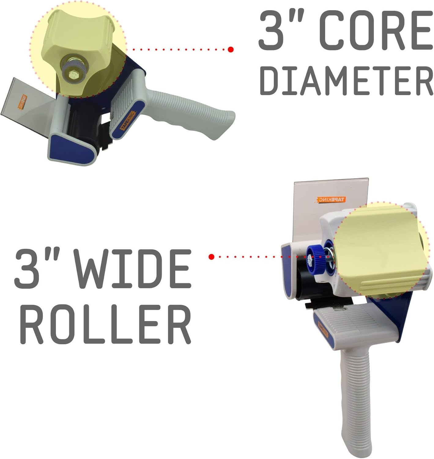Tape King TX100 Packing Tape Dispenser Gun (3in-Wide, One Set)