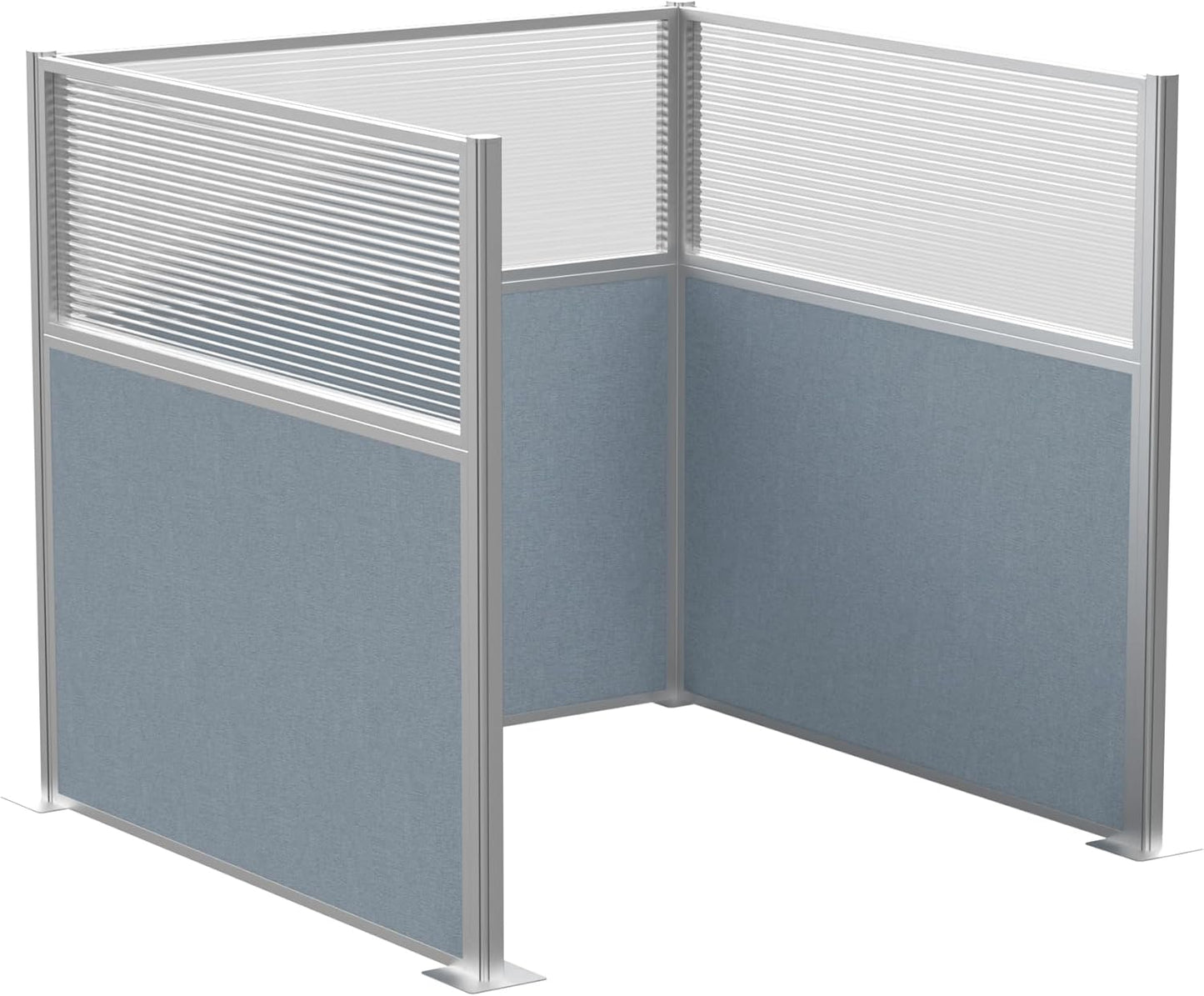 Versare Hush Panel Cubicle Kit | Workstation Partition Walls | Sound Dampening Cubicle Walls | Partitions for Desks