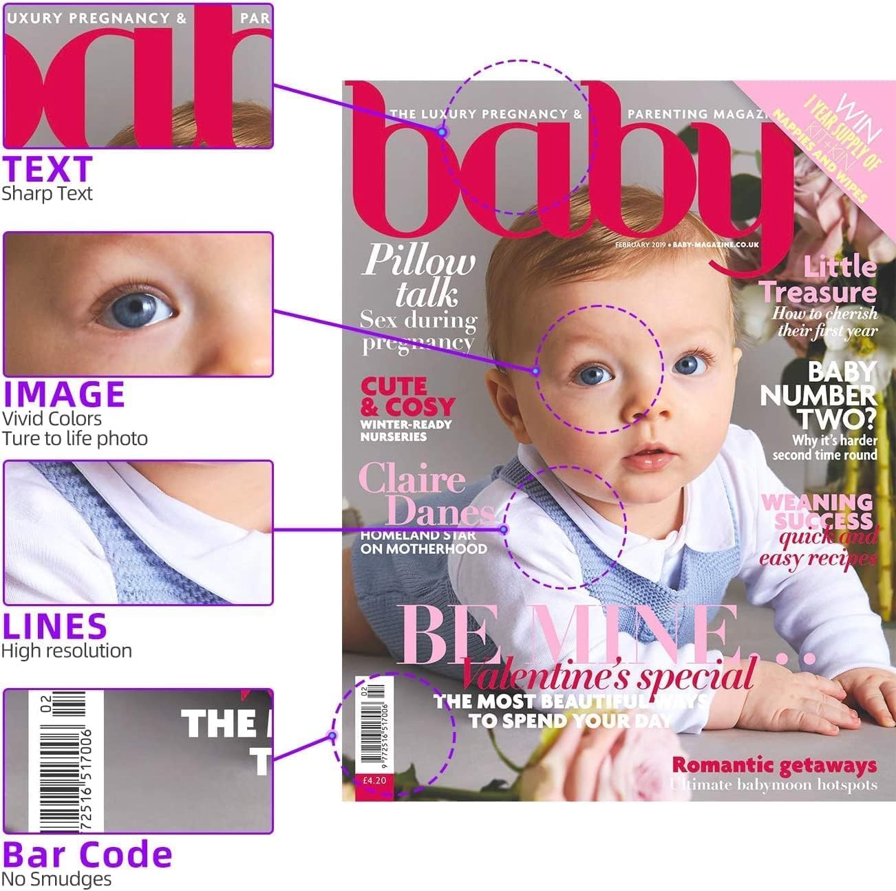 LC406 Ink Cartridges Compatible for Brother LC406 LC406XL Ink Cartridges Work for Brother MFC-J4335DW MFC-J4535DW MFC-J5855DW MFC-J6955DW MFC-J6555DW Ink (4 Pack)