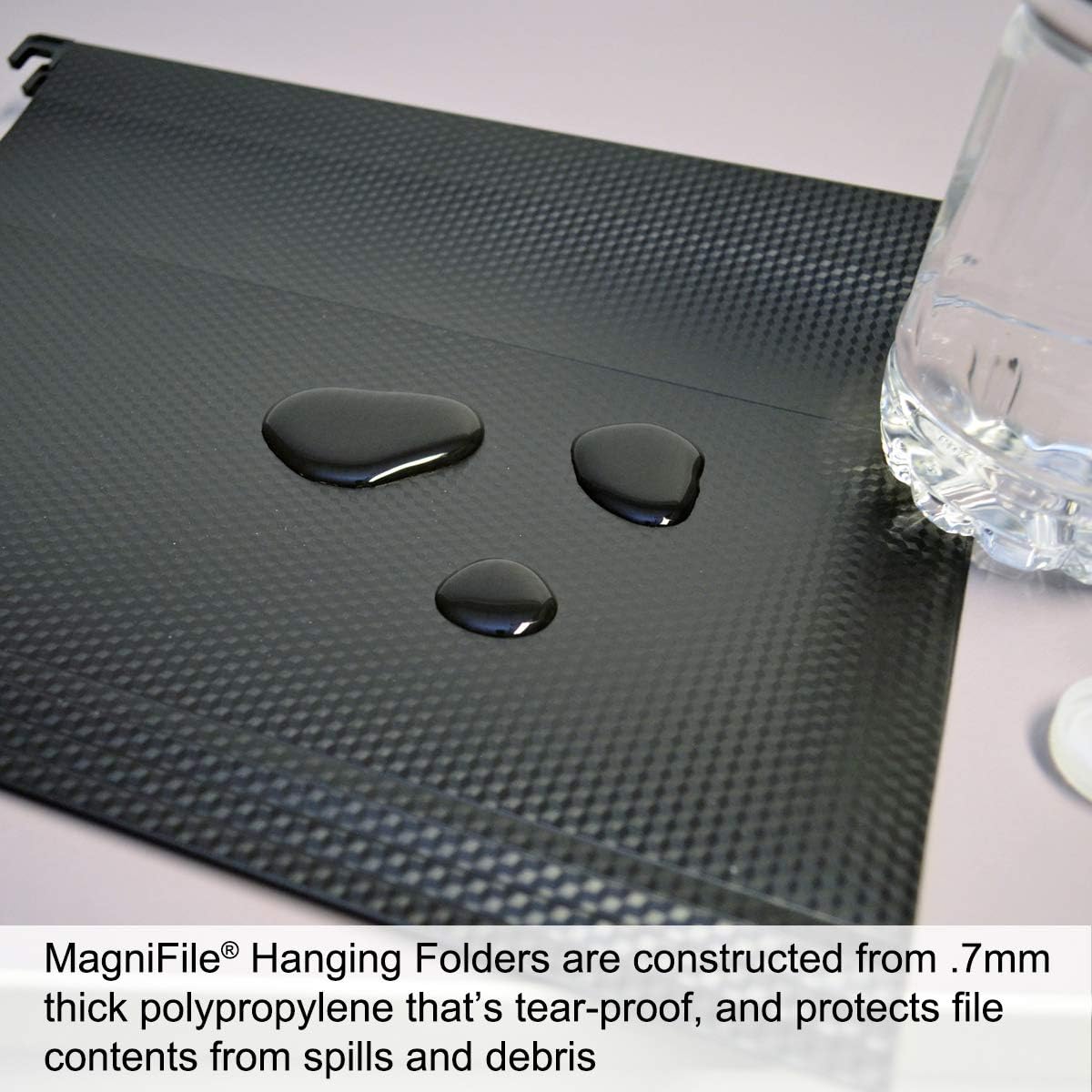 Ultimate Office MagniFile Hanging File Folders V Base Letter Size with 11 inch Magnified Indexes That Double The Size of Your File Titles to Find Files Fast. (Set of 20 Assorted)