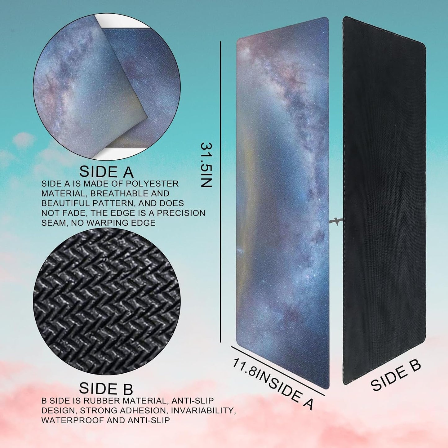 Cardinal Gaming Mouse Pad, Desk Mat, Non-Slip Rubber Base Cool Aesthetic MousePads for Computer Laptop Keyboard Office School Home Desktop Decor 31.5" x 11.8"