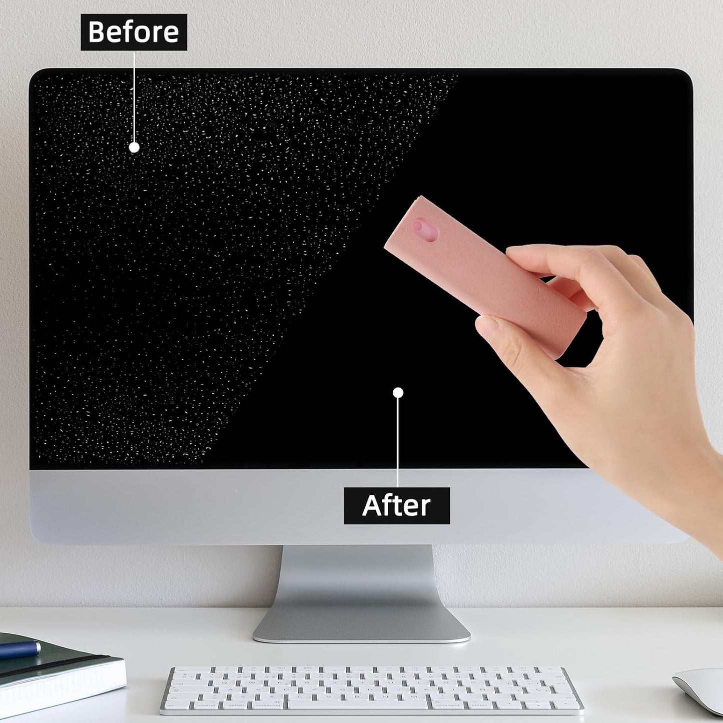 Screen Cleaner Kit 4 Pcs, 3-in-1 Touchscreen Mist Cleaner Spray and Microfiber Cloth, Electronic Screen Mist Cleaning Kit for All Phones, Laptop and Tablet Screens, TV Monitor, Car Screen