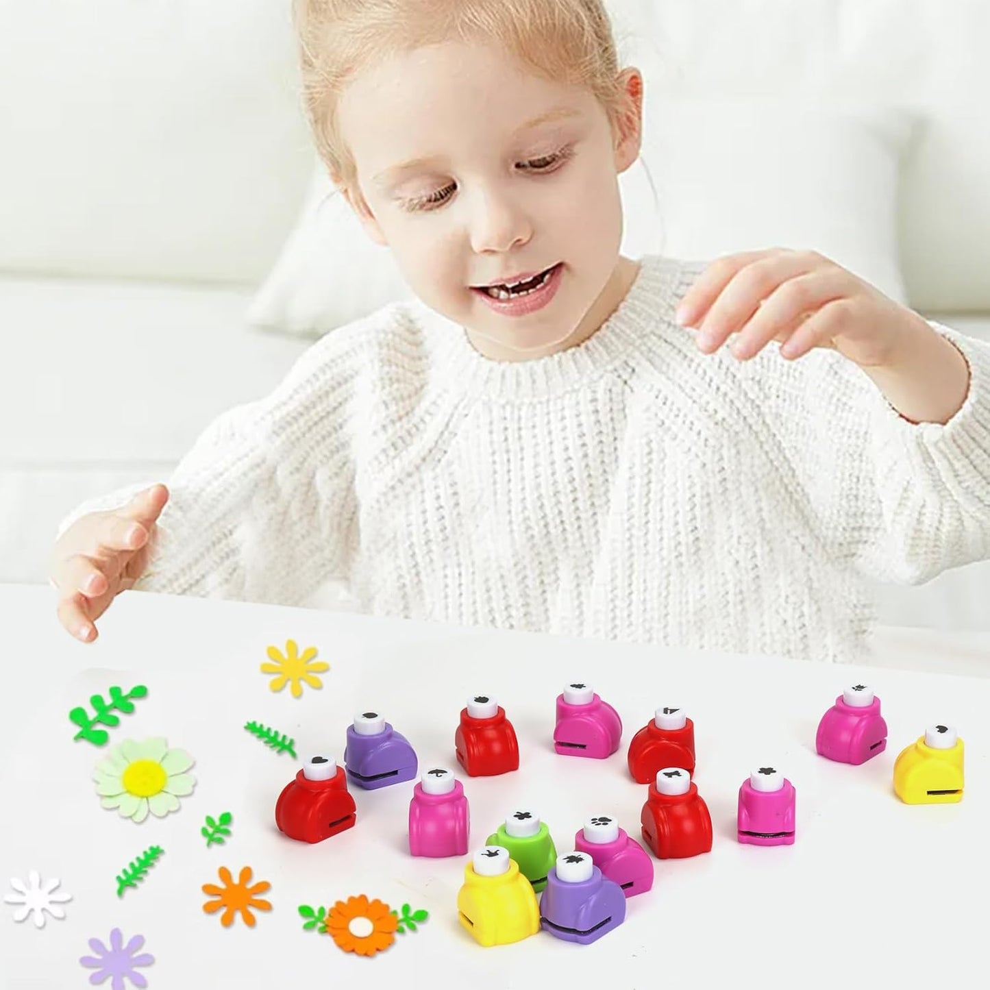 Paper Punches, Punch Craft Set Punches, Hole Punch Shapes Scrapbooking Supplies for Kindergarten Teacher Office Supplies and DIY Arts (Classic Mini 20pcs)