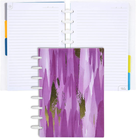 Talia Discbound Notebooks, Planner, Customizable, (xLuxe Purple, Junior (5.5in x 8.5in))
